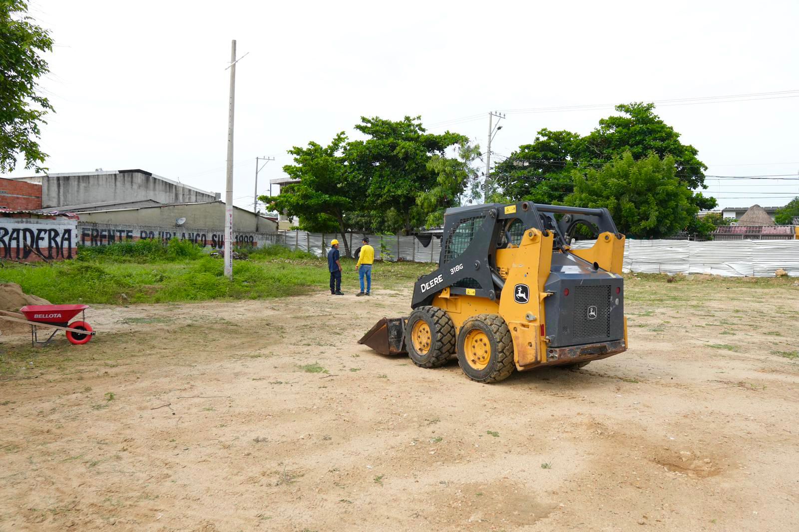 Lugar donde será construido el nuevo parque en el barrio La Pradera. 