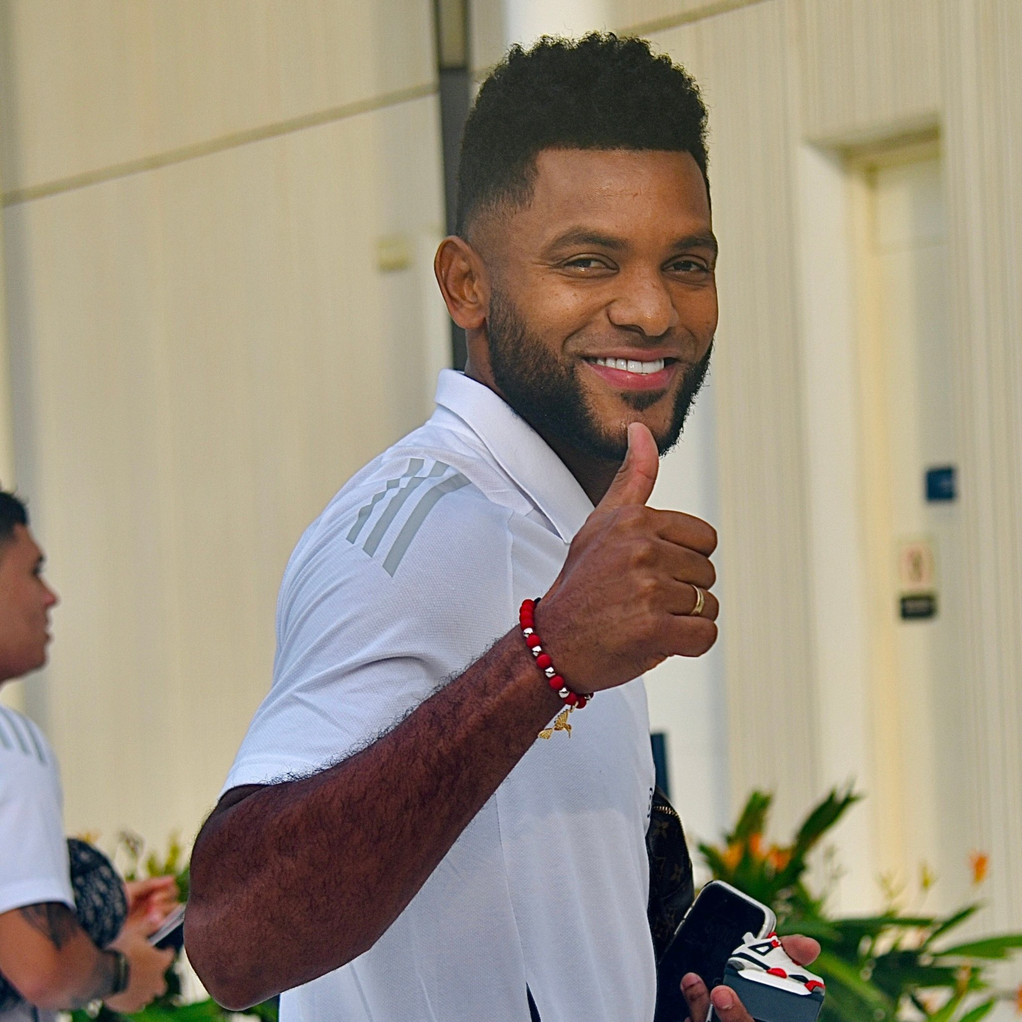 Miguel Ángel Borja se unió este lunes a la Selección Colombia en Barranquilla. 