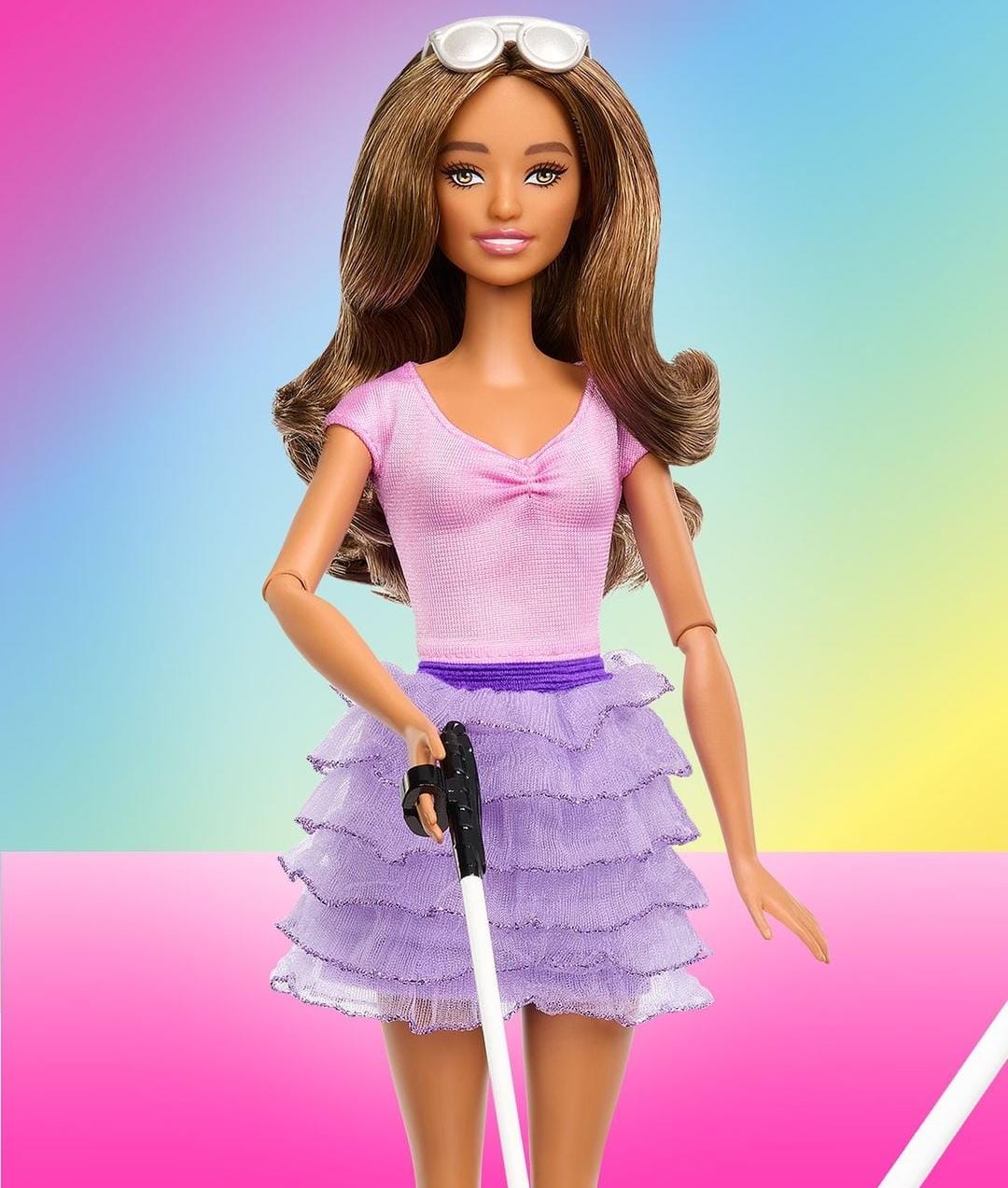 Barbie invidente.