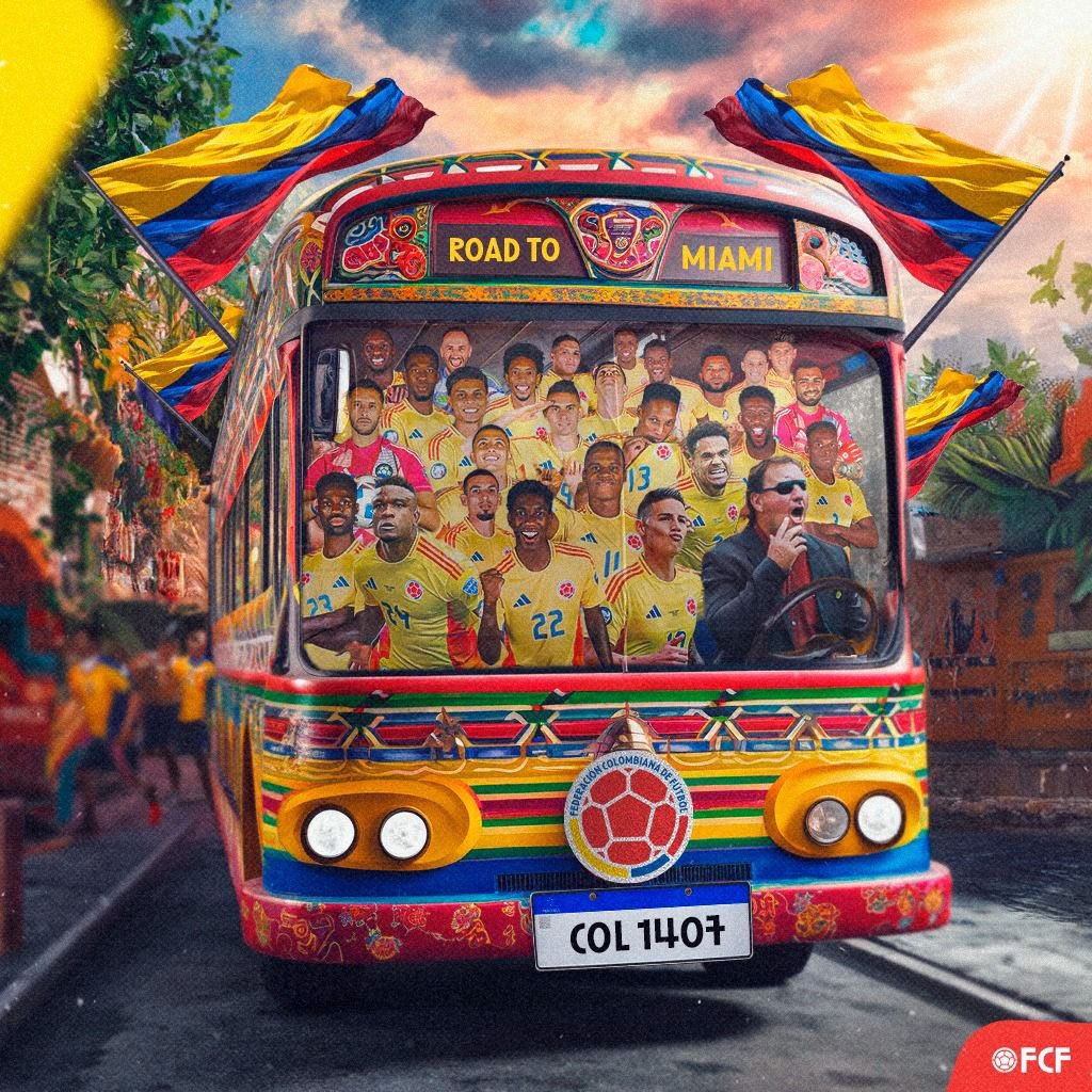 Imagen con la que la Federación Colombiana de Fútbol ilustró el paso a la final de la Copa América.