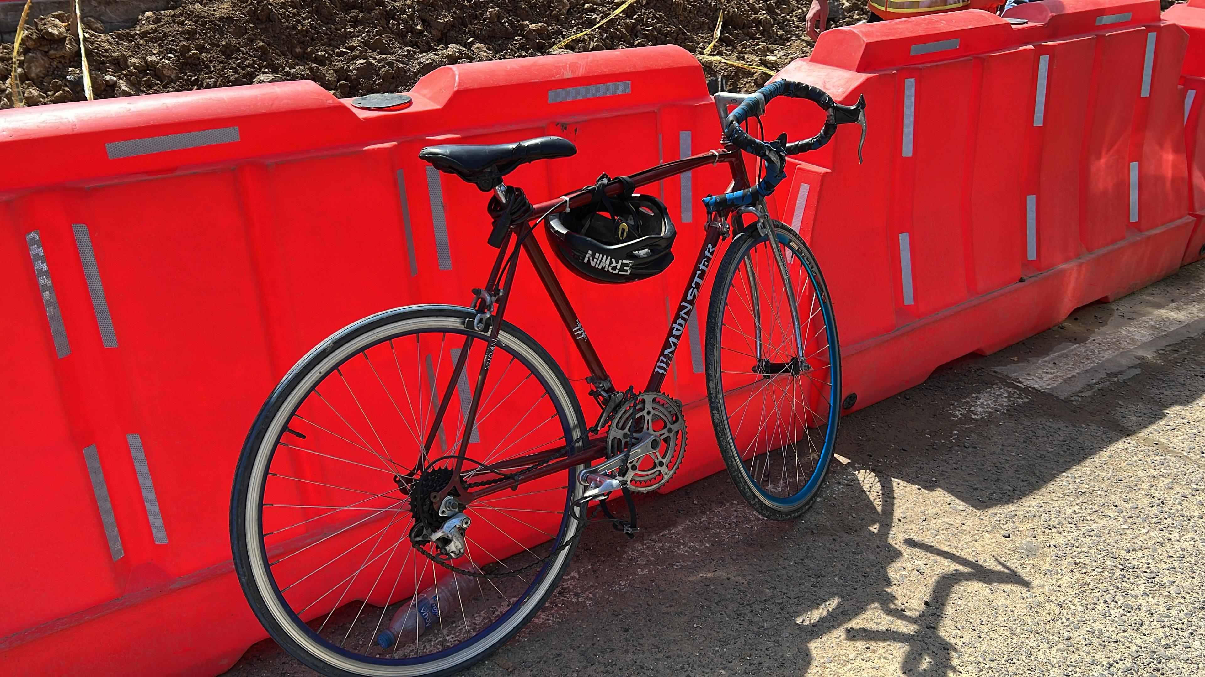 En esta bicicleta se movilizaba el hombre cuando fue arrollado por el bus. 