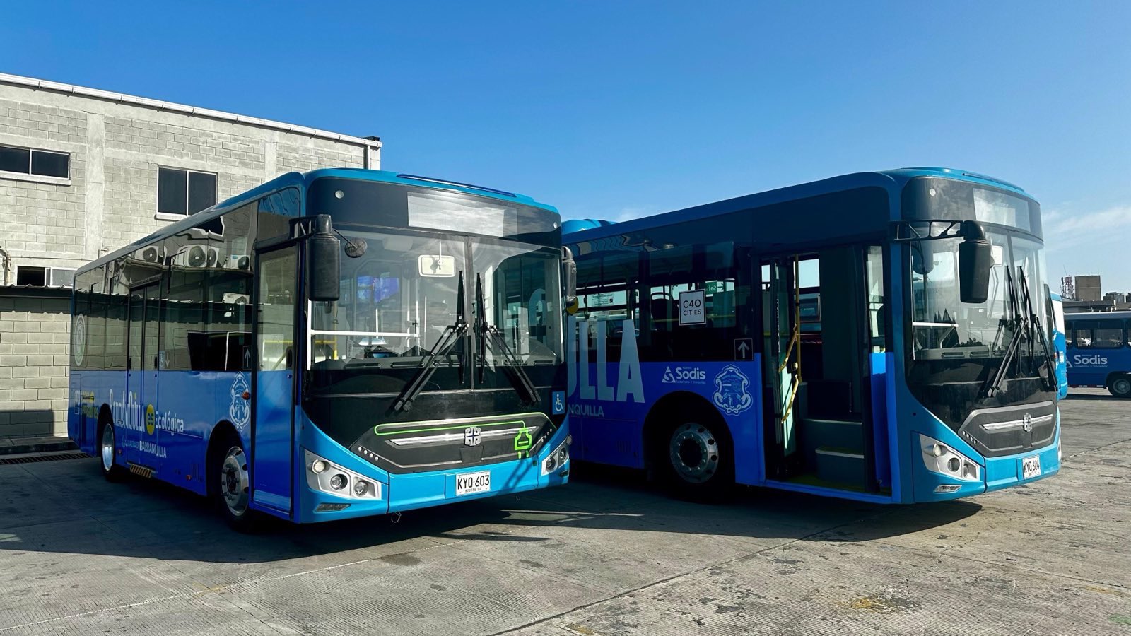 Buses eléctricos del Sibus.