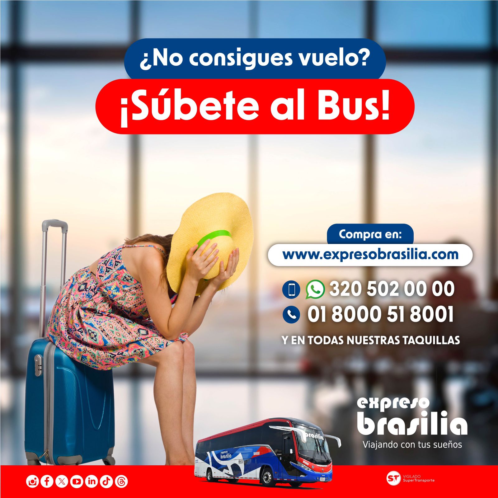 Operación especial de Brasilia 'Súbete al bus'. 