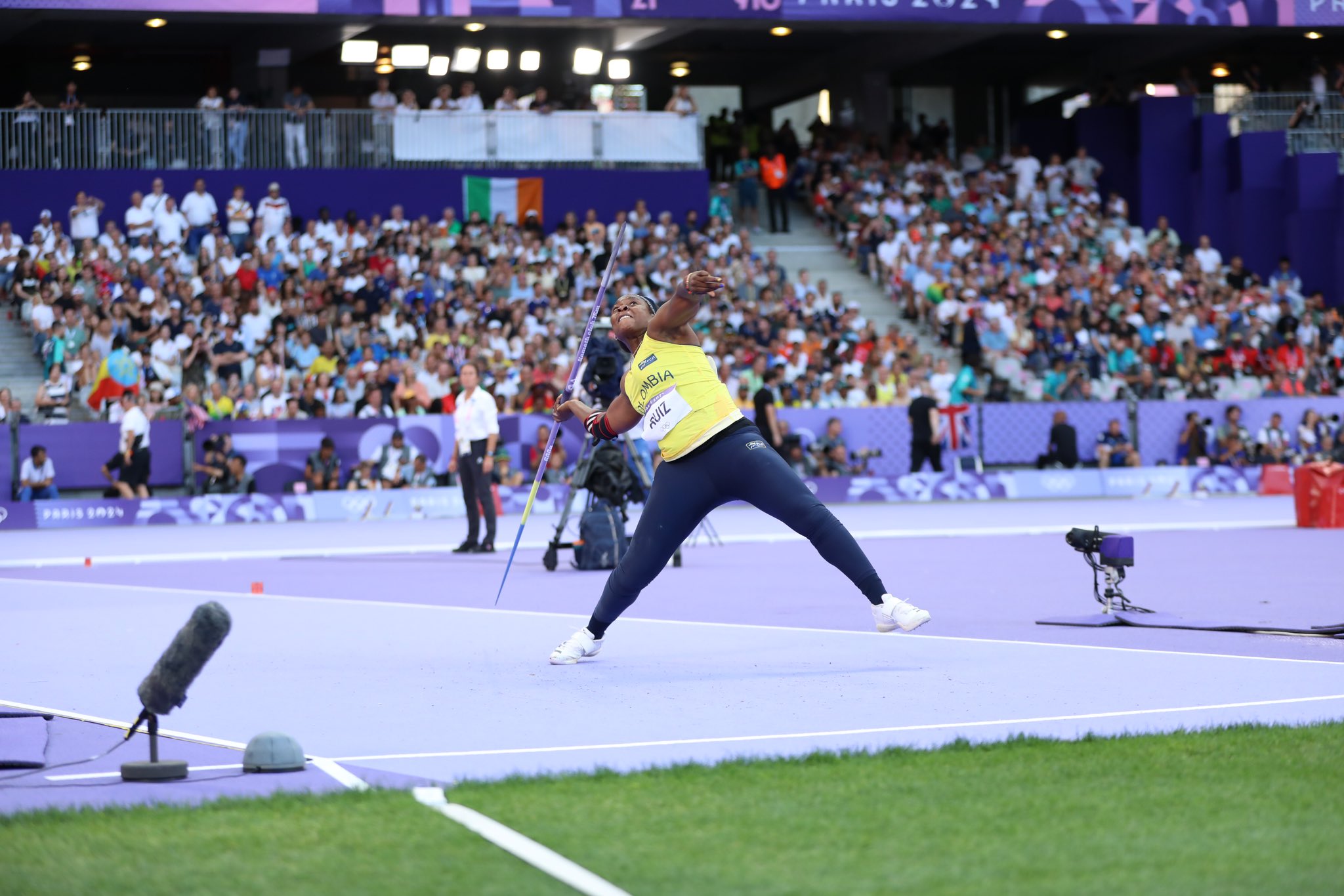 Flor Denis Ruiz en acción.