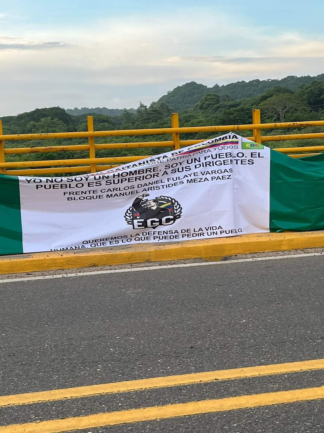 La bandera en Juan de Acosta.