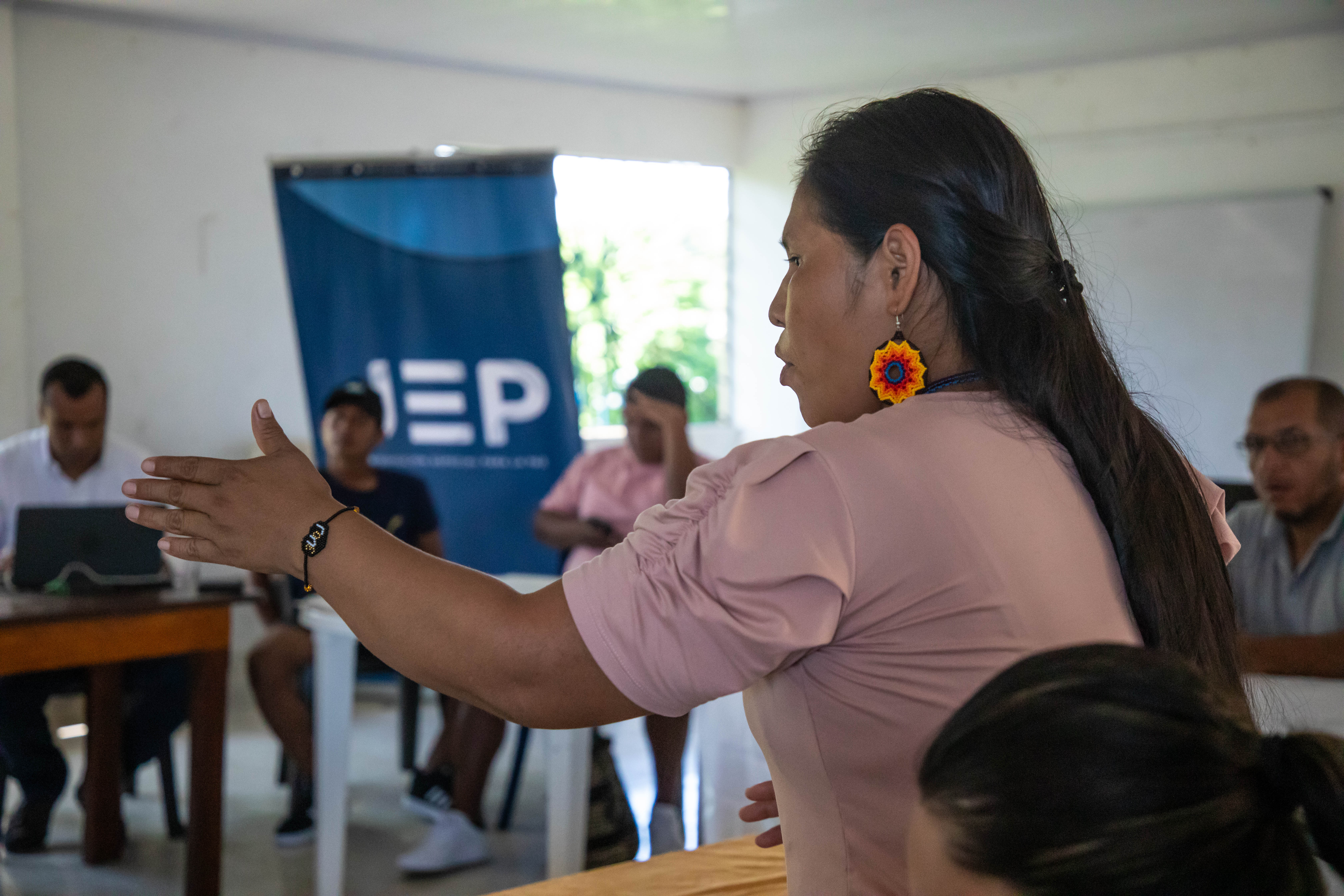 La participación de los representantes indígenas es activa en la JEP.