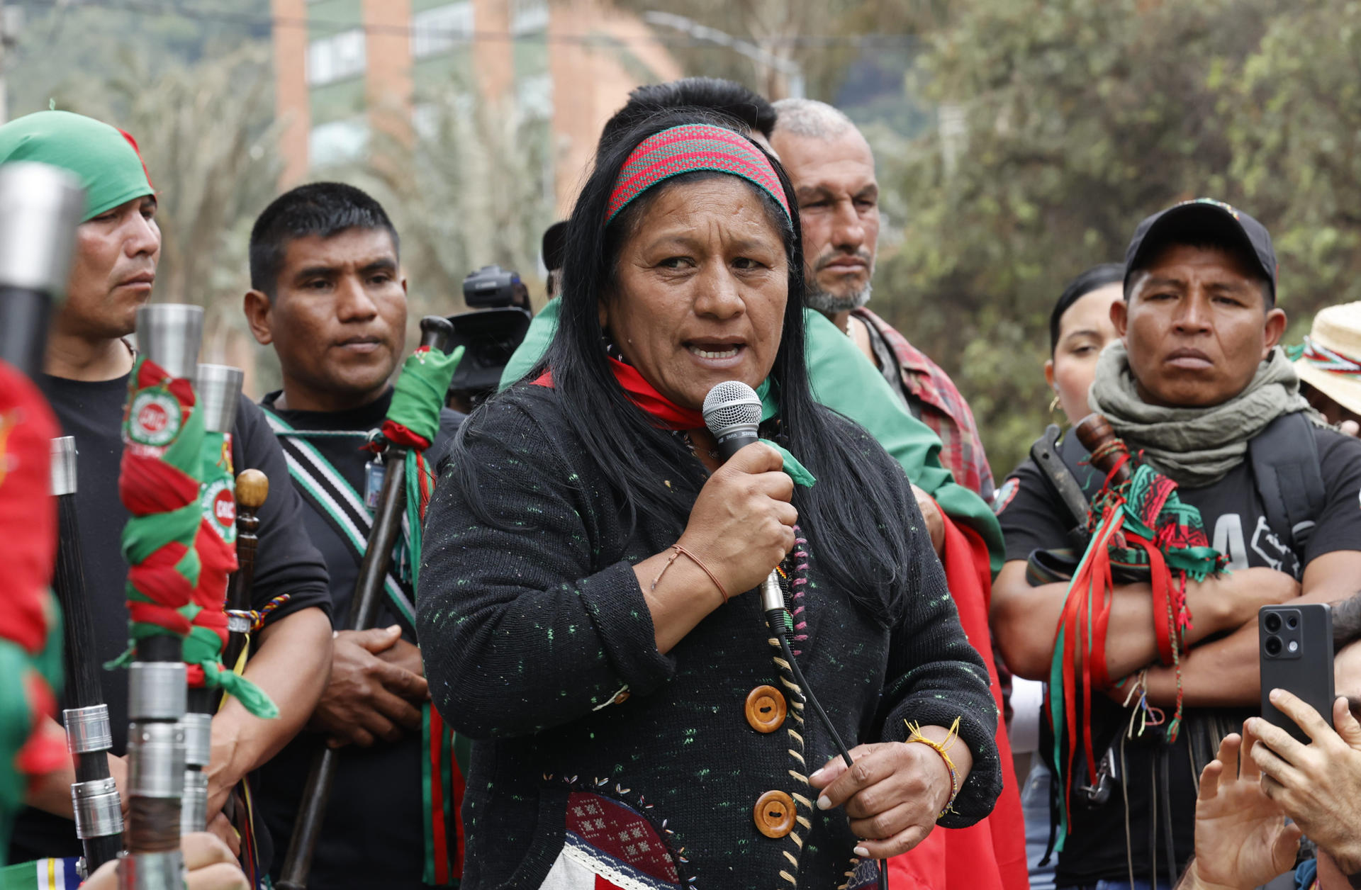 Aida Quilcue, senadora indígena.