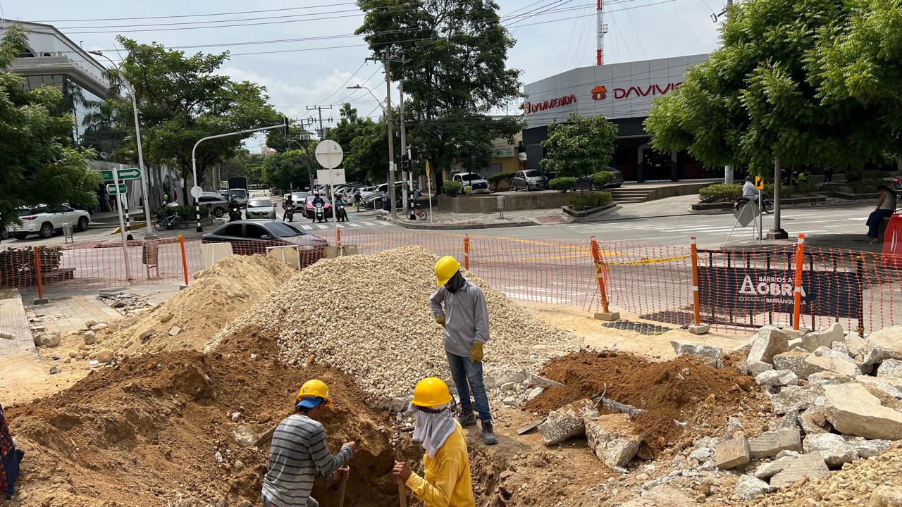 Obras en la CRA 50 entre Calles 76 y 87.