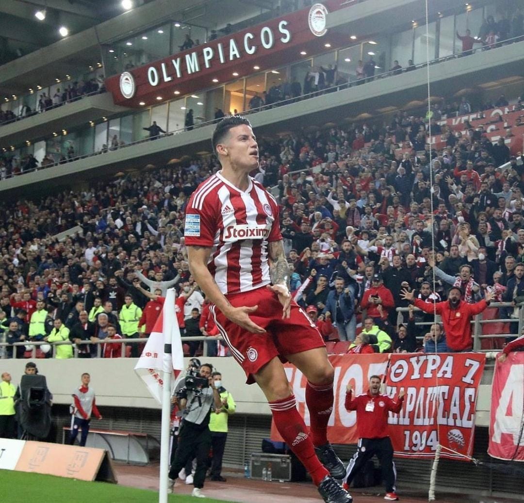 James Rodríguez en Olympiacos.