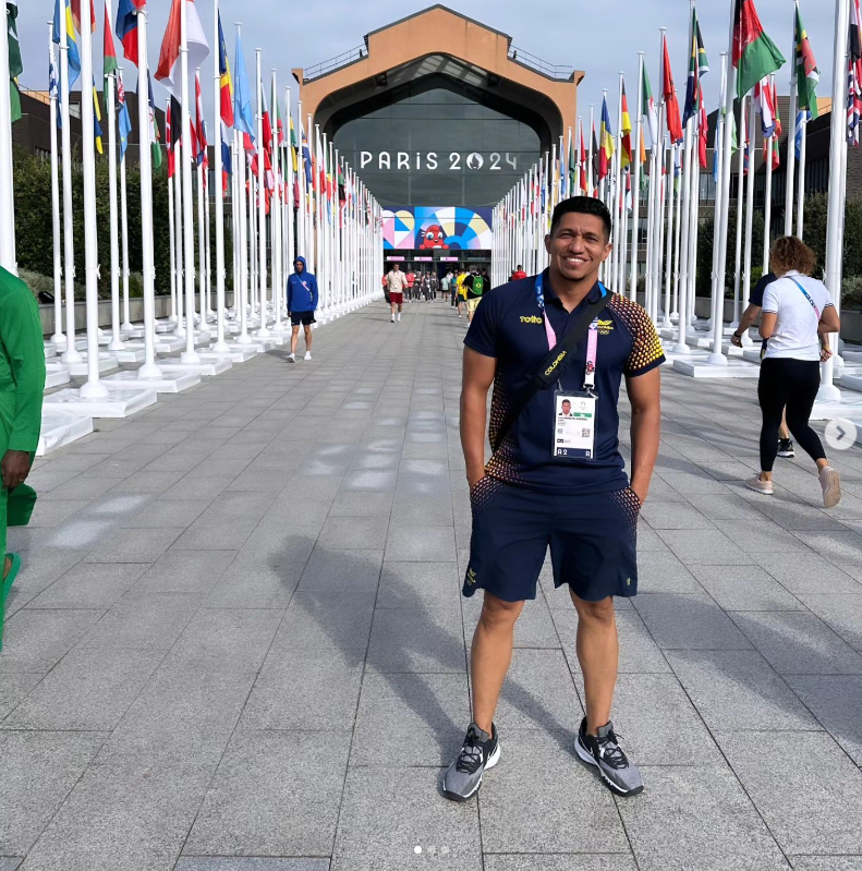 Luis Arrieta en la Villa Olímpica de París 2024. 