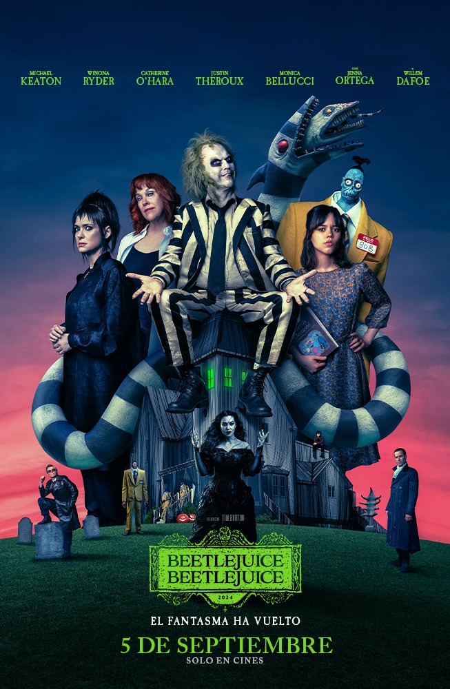 ‘Beetlejuice Beetlejuice’, una película llena de comedia, terror y fantasía.