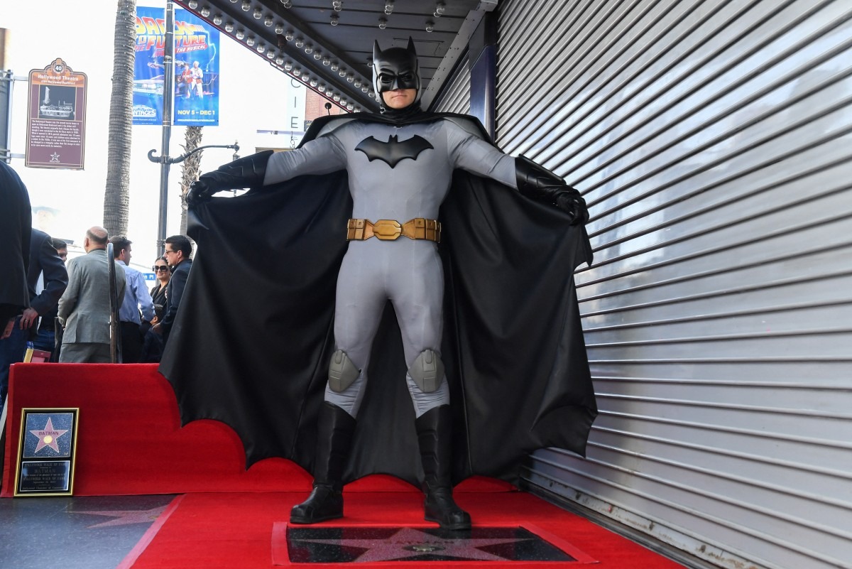 La estrella de Batman en el Paseo de la Fama de Hollywood.