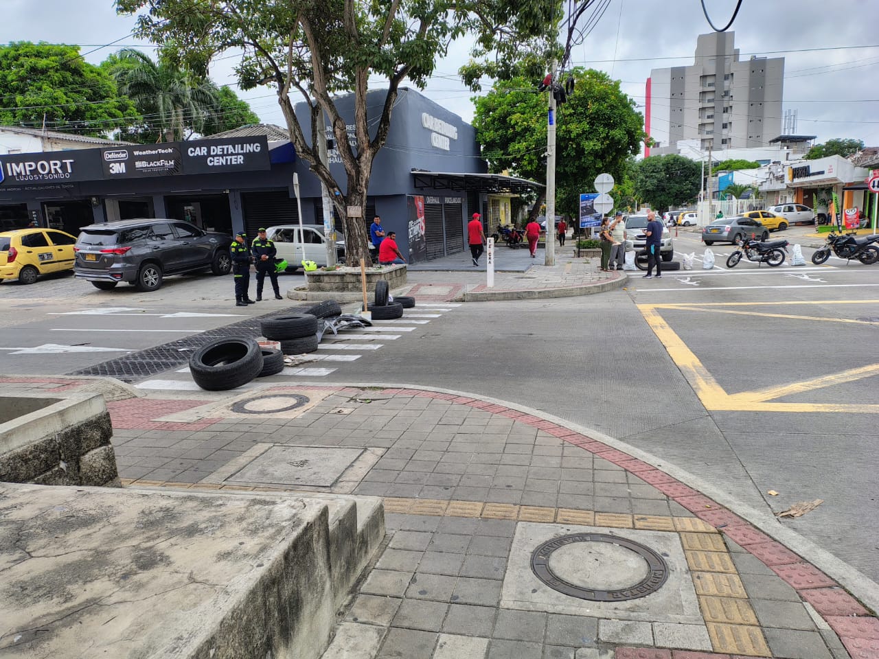 Bloqueo en la carrera 46.