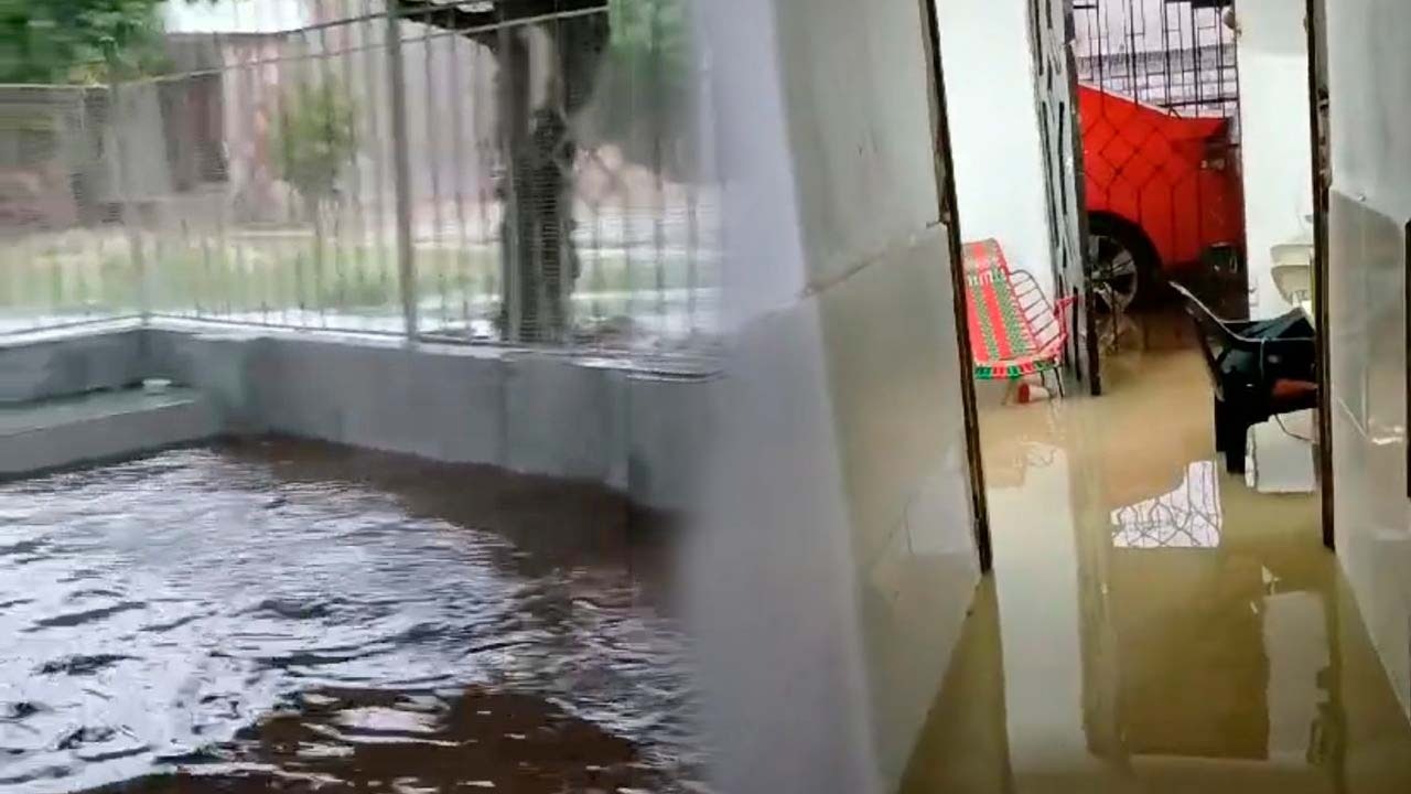 Casas y barrios afectados por las inundaciones. 