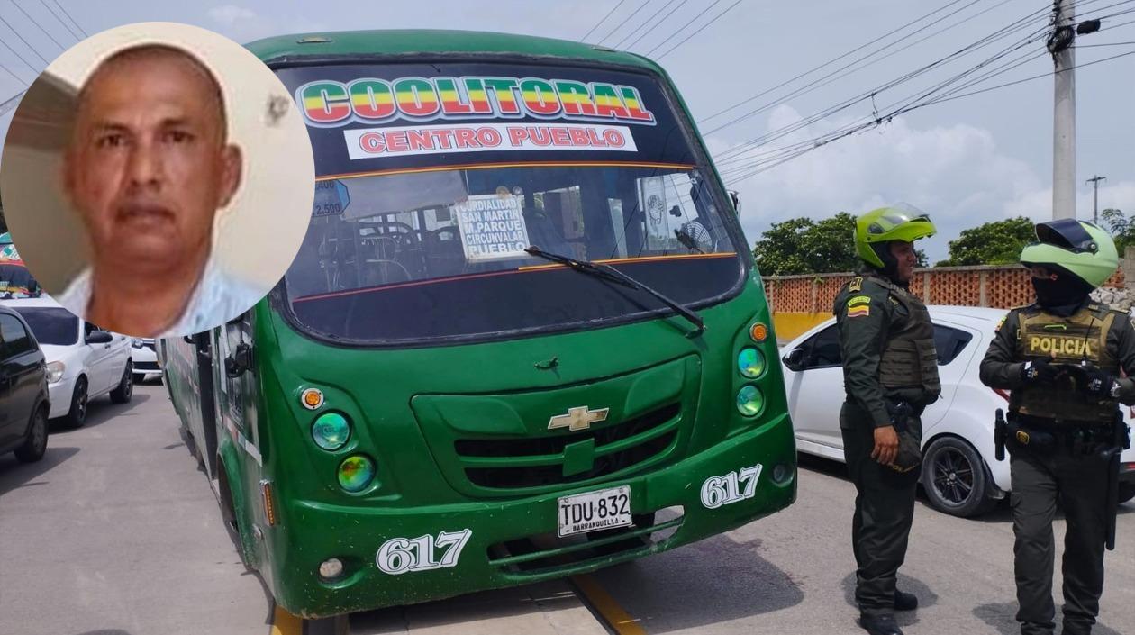 José Del Carmen Hernández Padilla fue asesinado cuando conducía este bus de Coolitoral, 