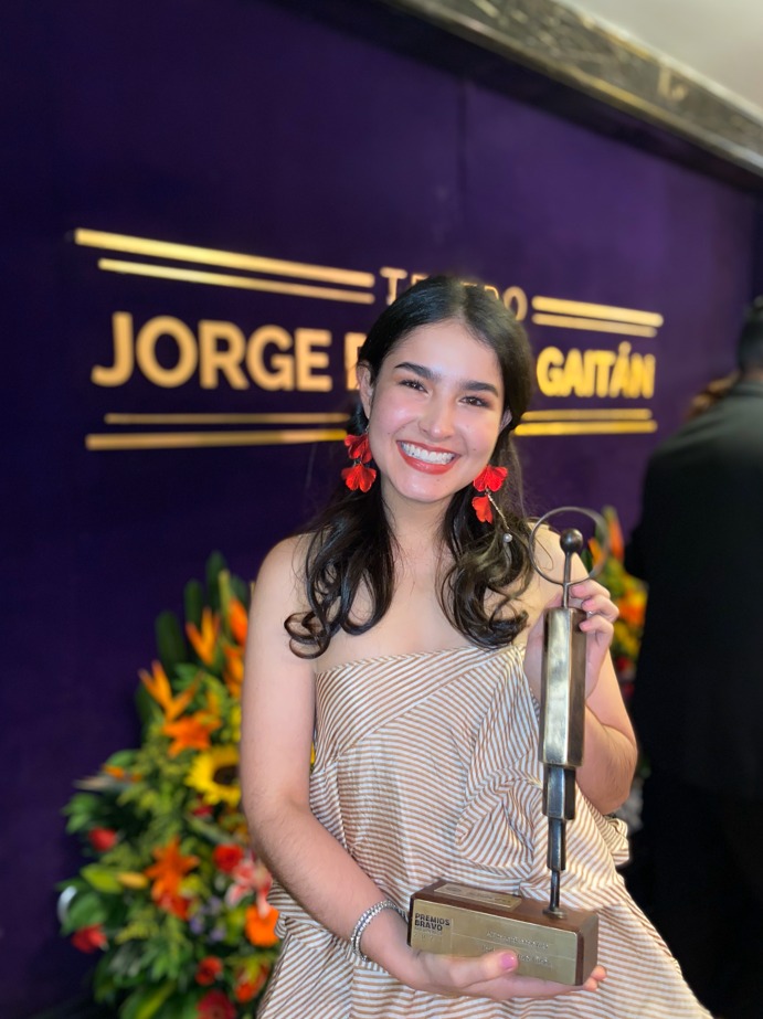 Isabella Gómez Girón, premio a Mejor Actriz Protagónica.