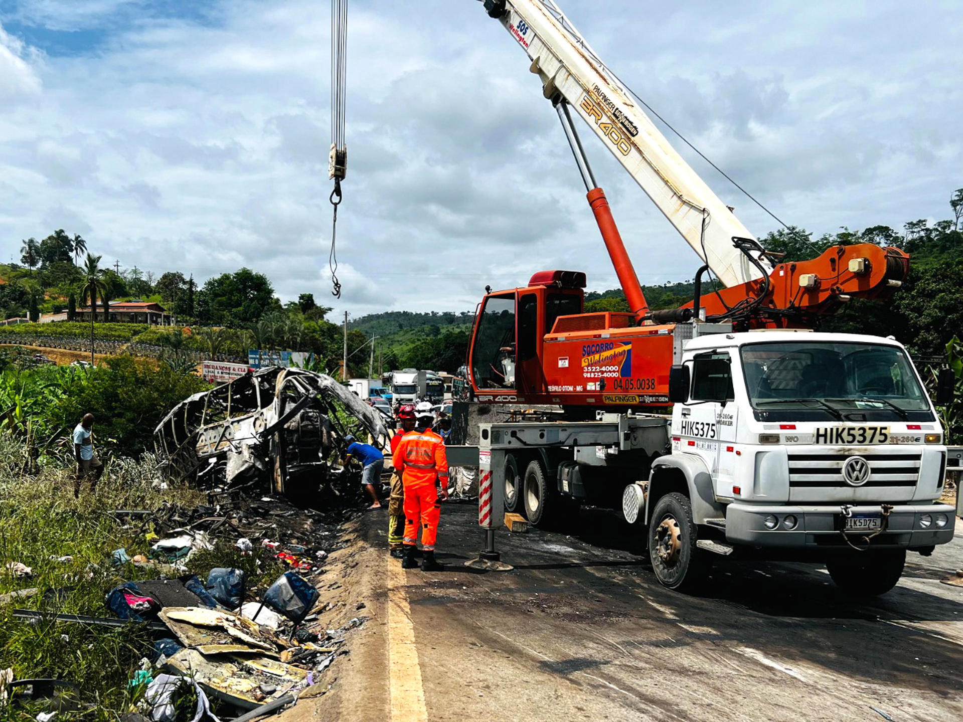 Imágenes del accidente. 