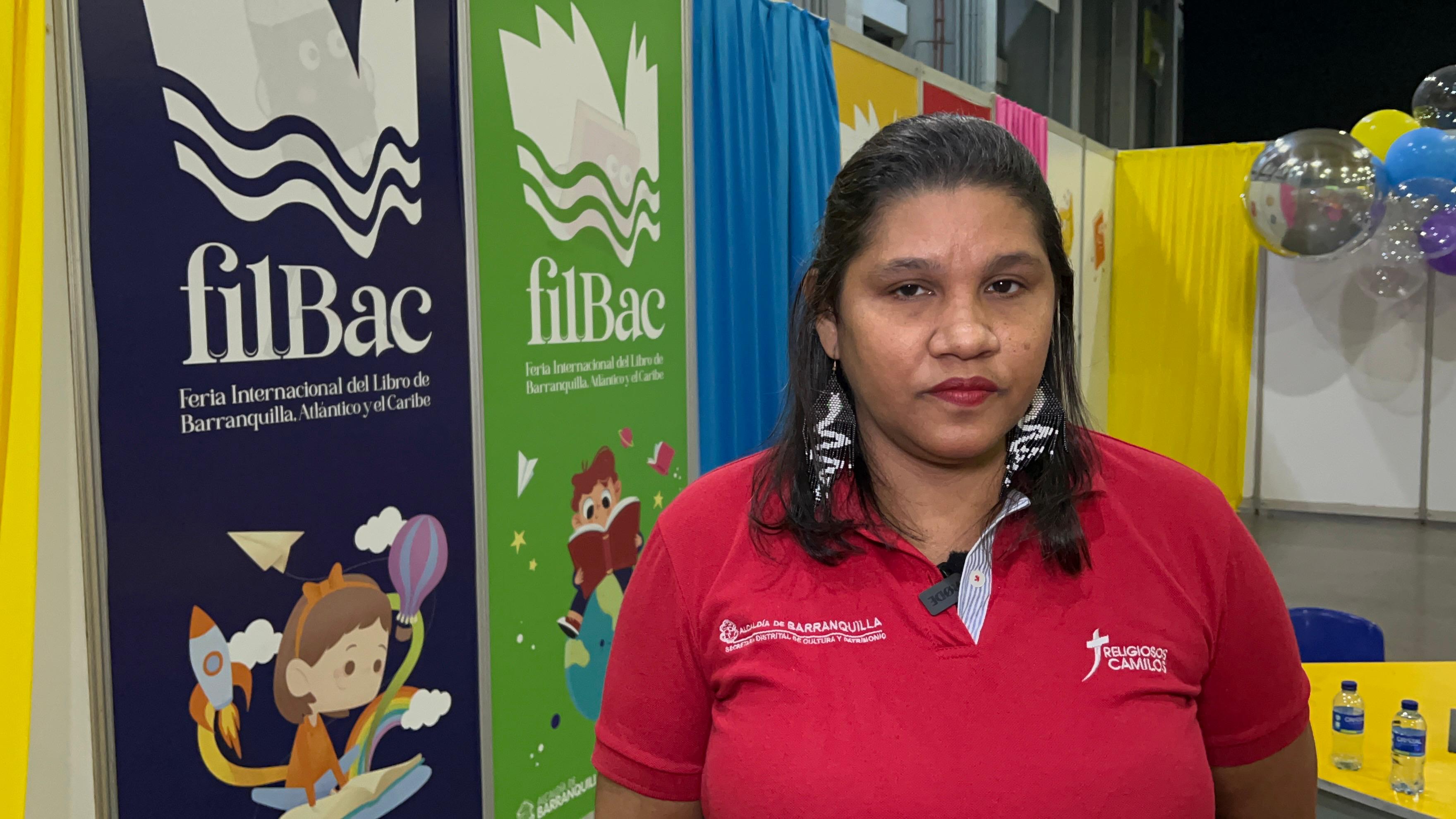 Anaís Palacio, promotora de lectura de la 'Red de Bibliotecas Públicas del Distrito de Barranquilla'. 