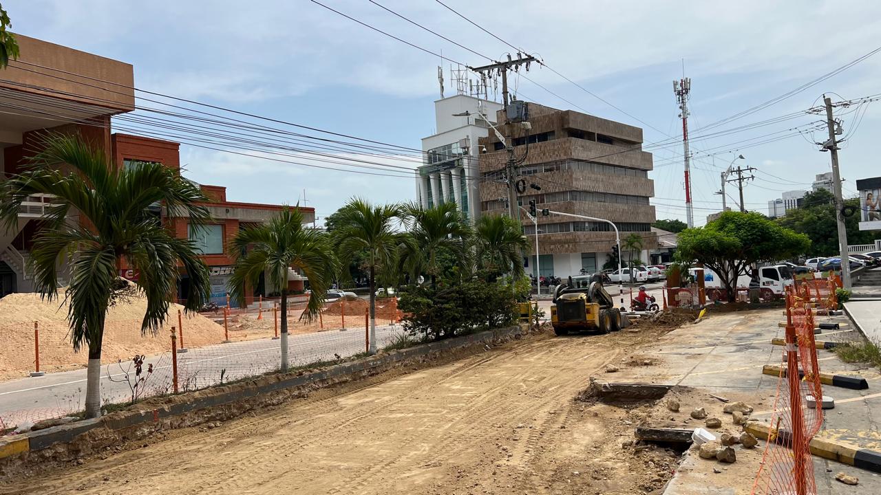 Estado de la 49C el pasado mes de agosto, cuando iniciaron las obras.