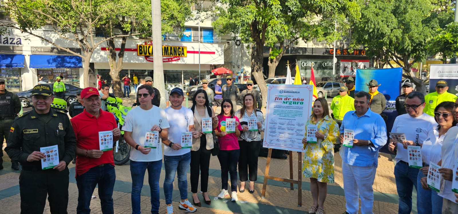 Lanzamiento de la campaña de seguridad en el Paseo Bolívar. 