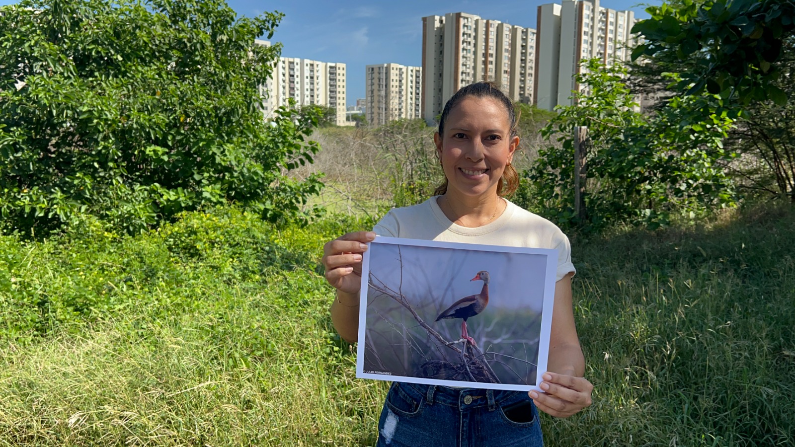 Sabrina Marín, integrante de 'Guardianes Verdes'.