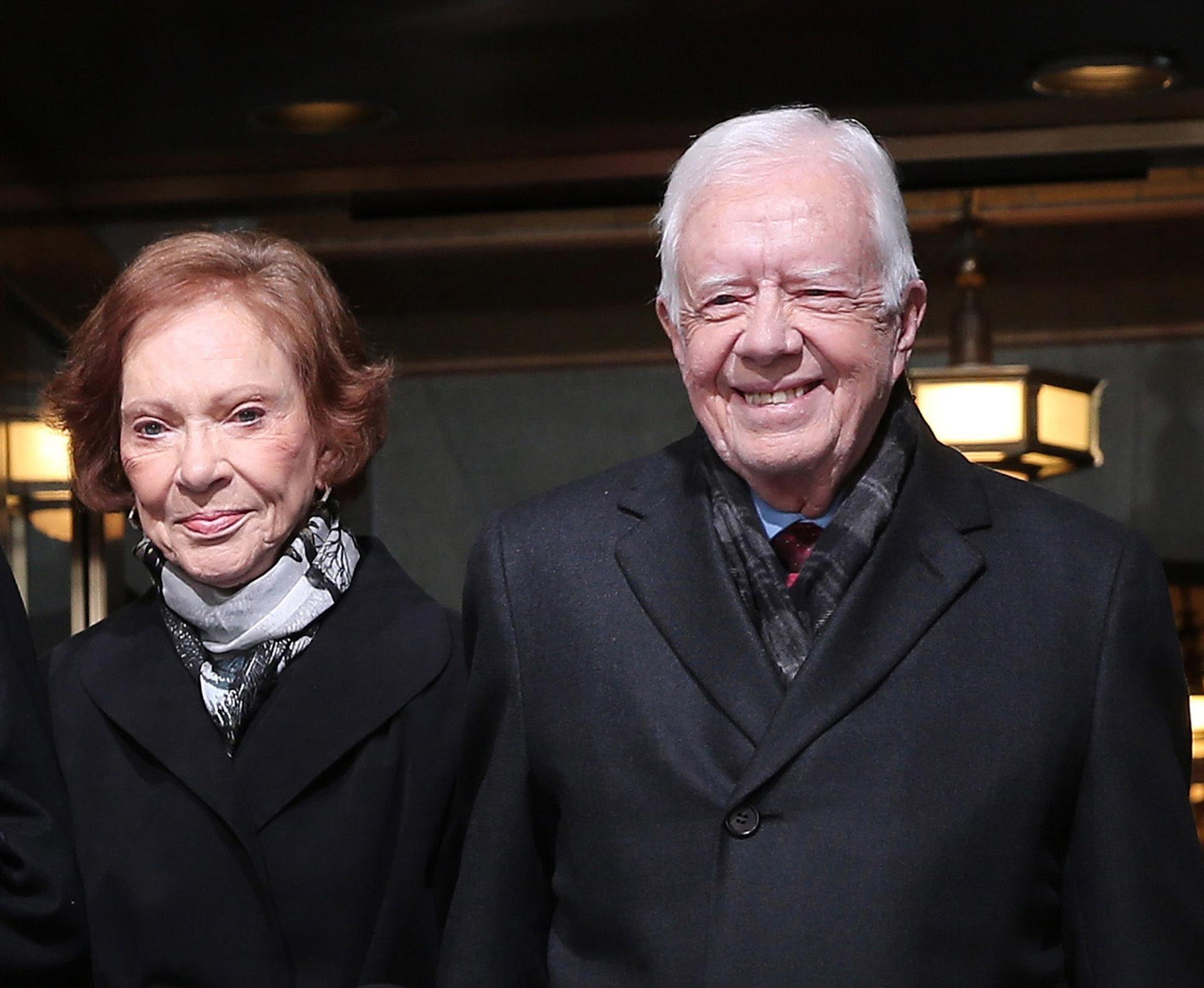 Jimmy Carter y su esposa Rosalynn Carter.