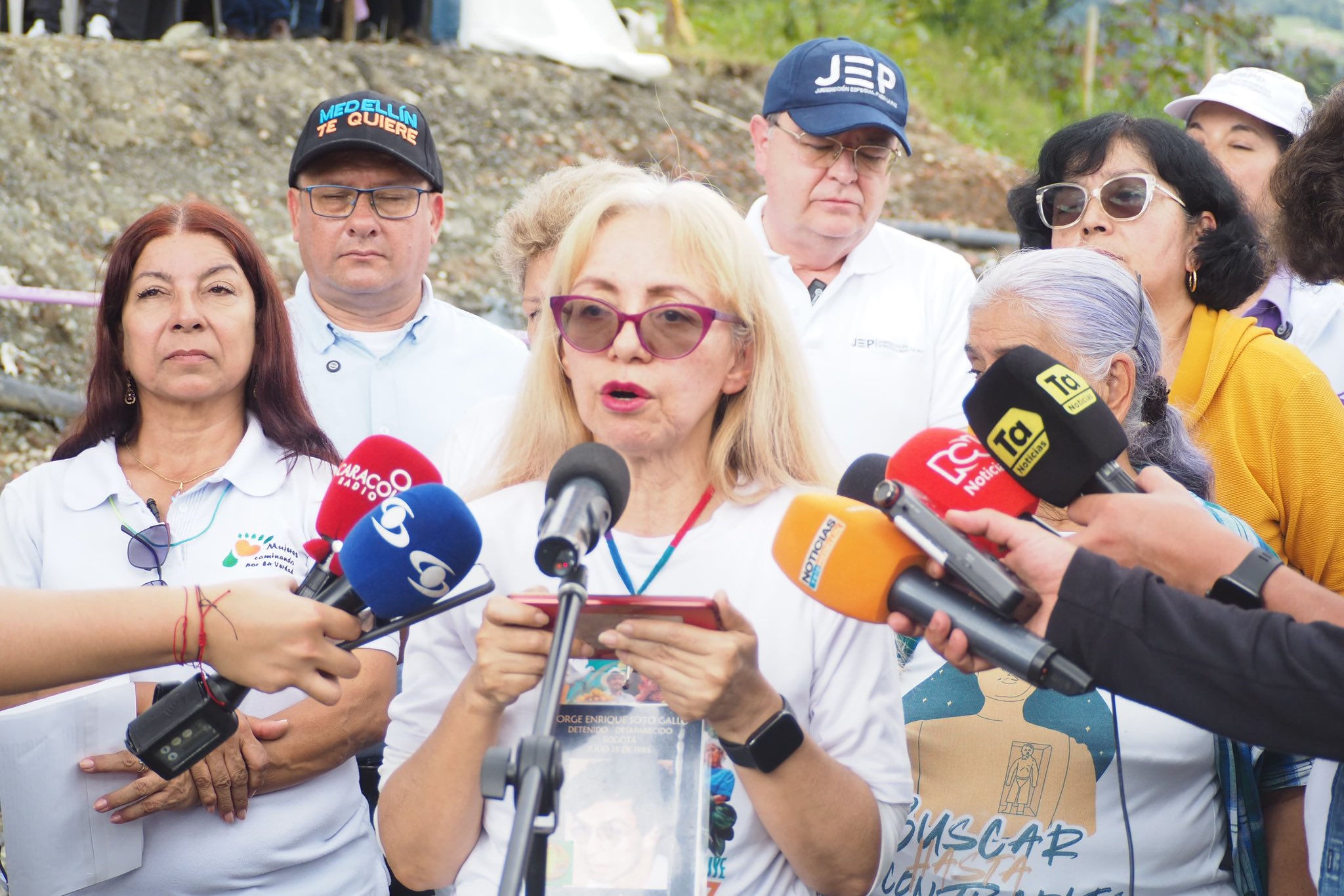 Martha Soto, vocera de las mamás buscadoras. 