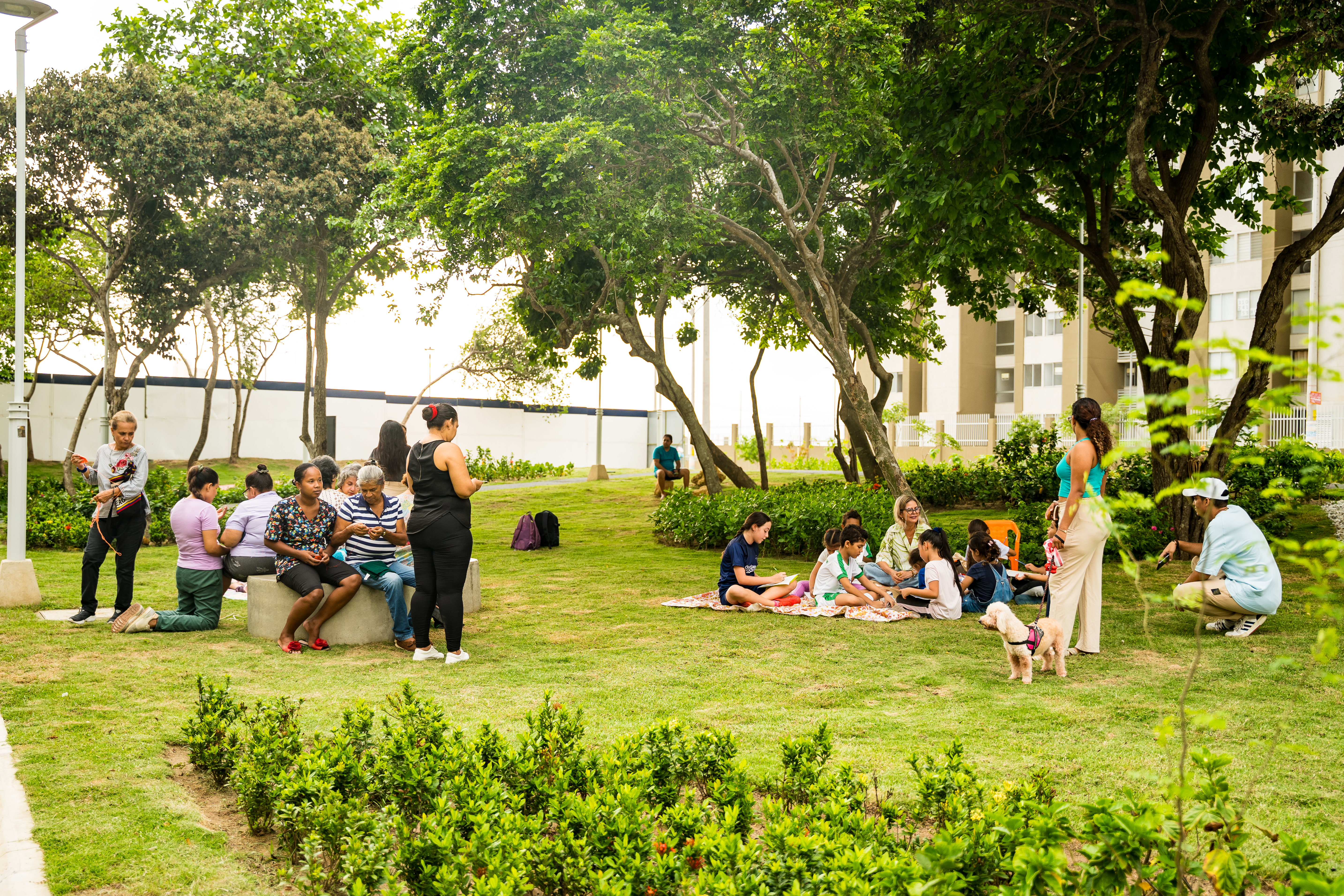 Ciudad Mallorquín cuenta con el parque más grande en el área metropolitana. 