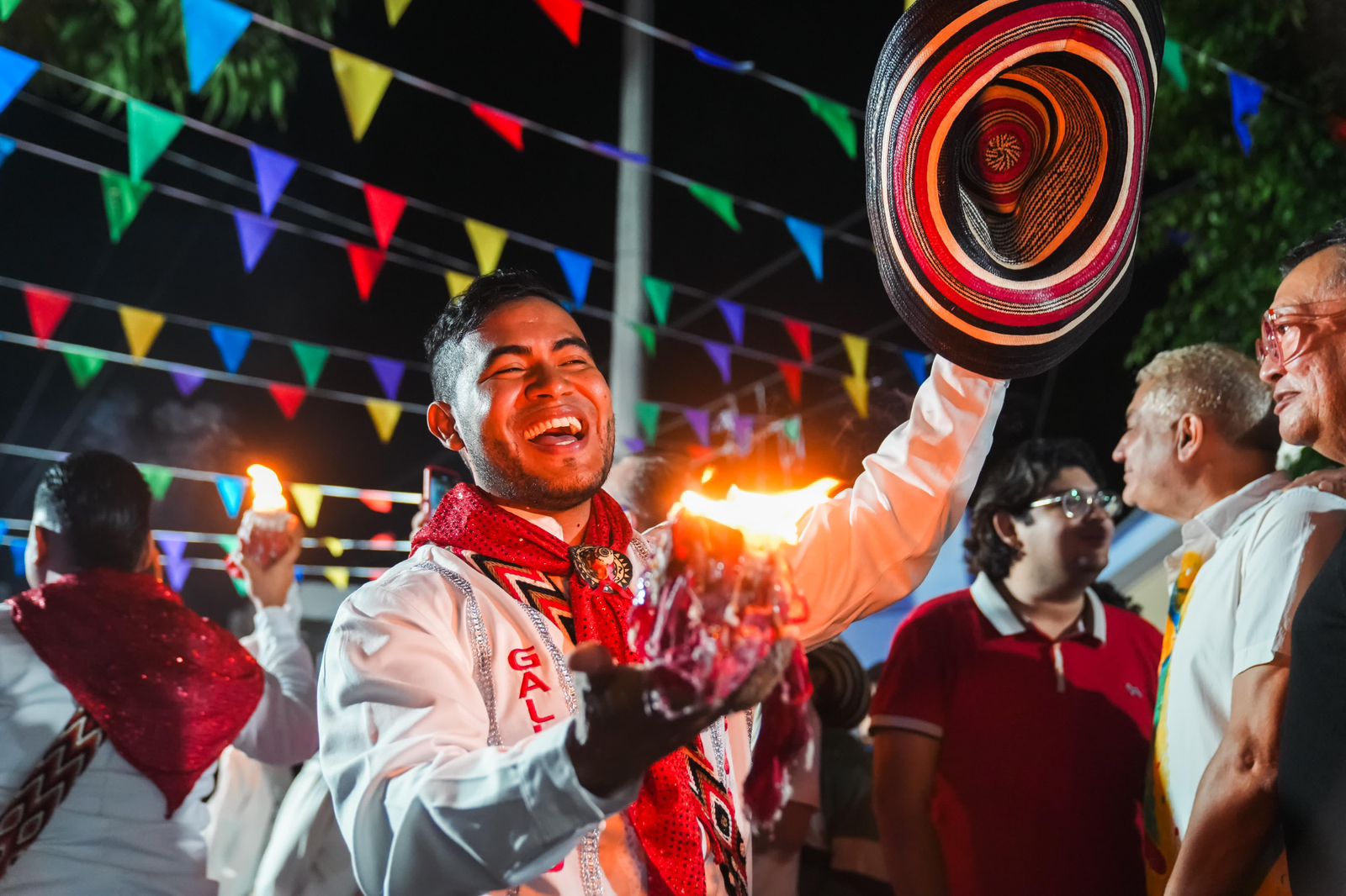 Bailadores de las cumbiambas.