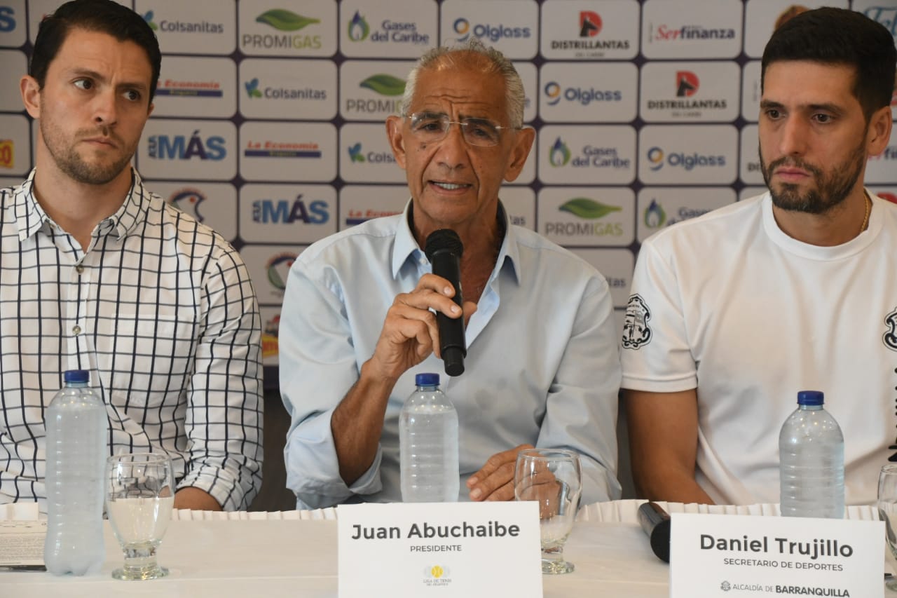 Juan Abuchaibe, presidente de la Liga de Tenis del Atlántico.