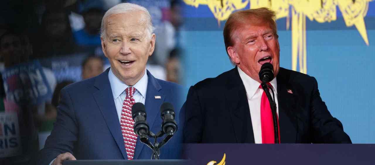 El presidente saliente, Joe Biden y su sucesor el republicano, Donald Trump. 