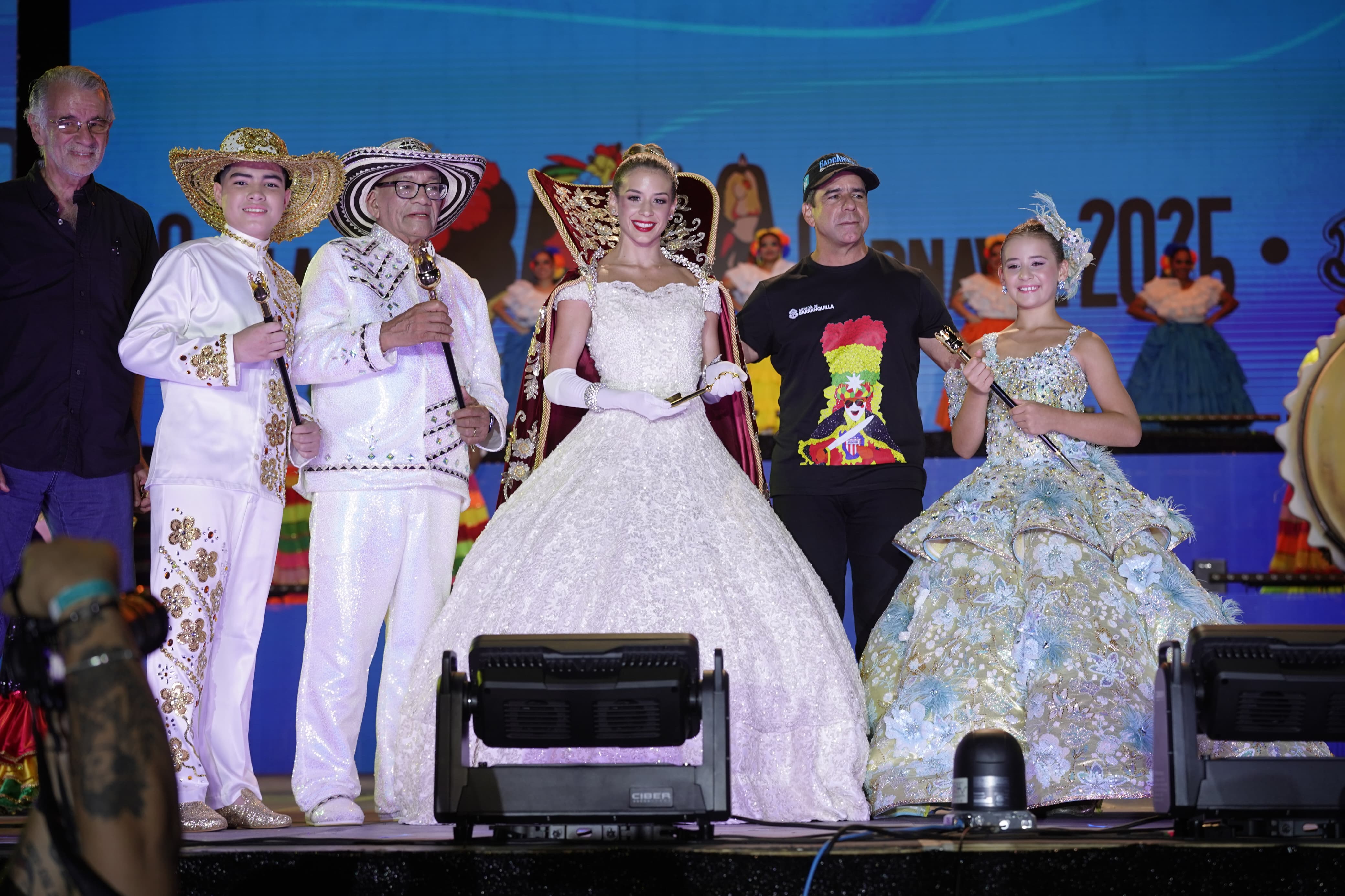 Los Reyes del Carnaval con el Alcalde Alex Char.