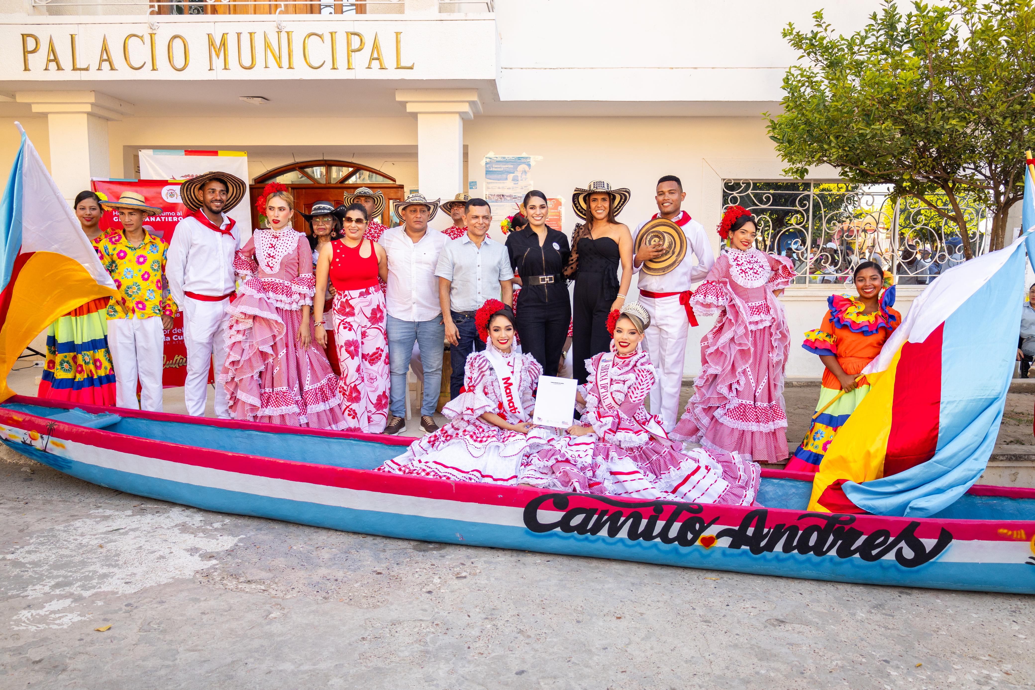 Recibimiento a las diferentes delegaciones del municipio de Puerto Colombia.