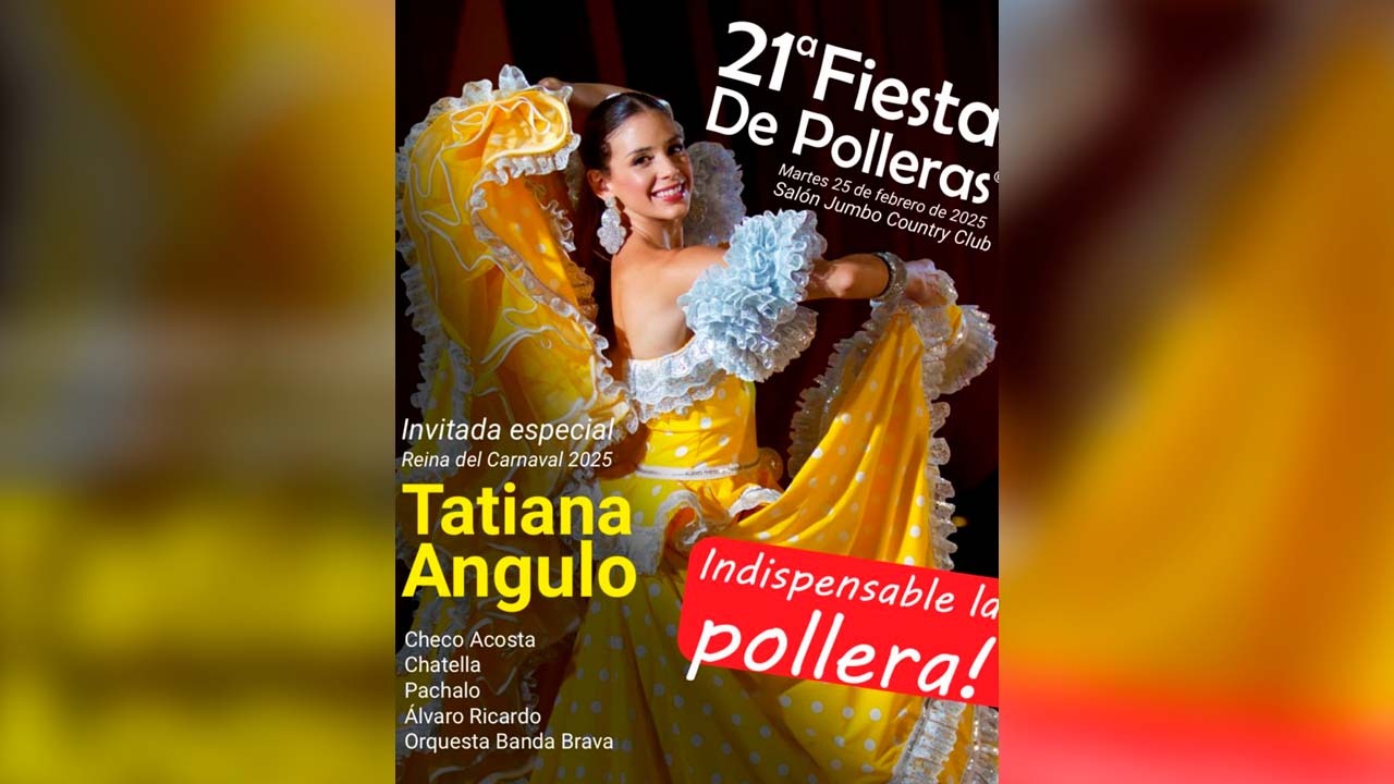 Invitación a la 21ª edición de la Fiesta de Polleras.