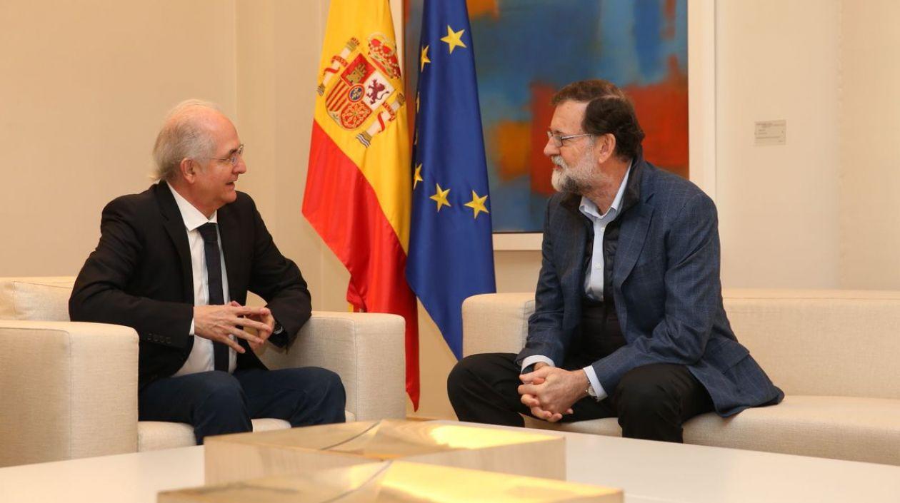 Antonio Ledezma, opositor venezolano, se reunió con Mariano Rajoy, presidente del gobierno español.