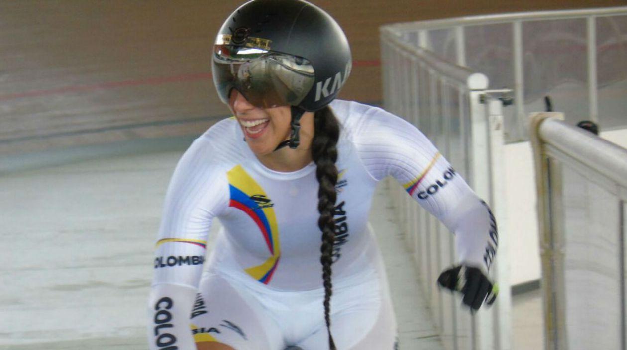 Mariana Pajón, ciclista colombiana. 
