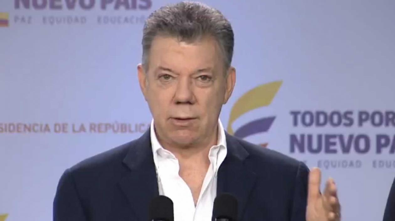 Juan Manuel Santos, Presidente de la República.