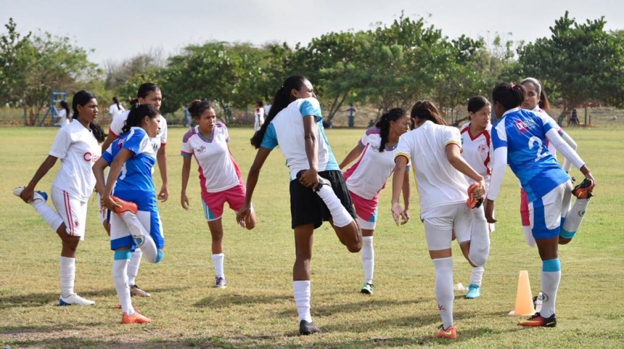 El grupo base de las Tiburonas para afrontar la Liga colombiana.
