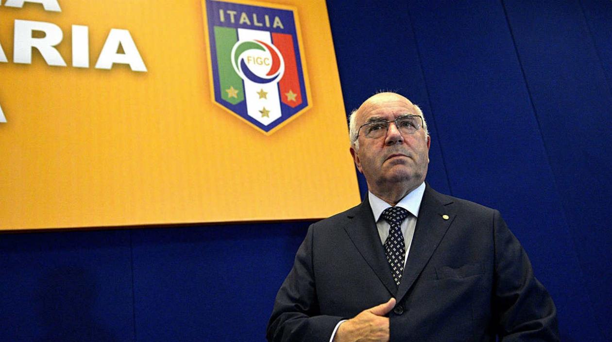 Carlo Tavecchio, expresidente de la Federación de Fútbol italiana.