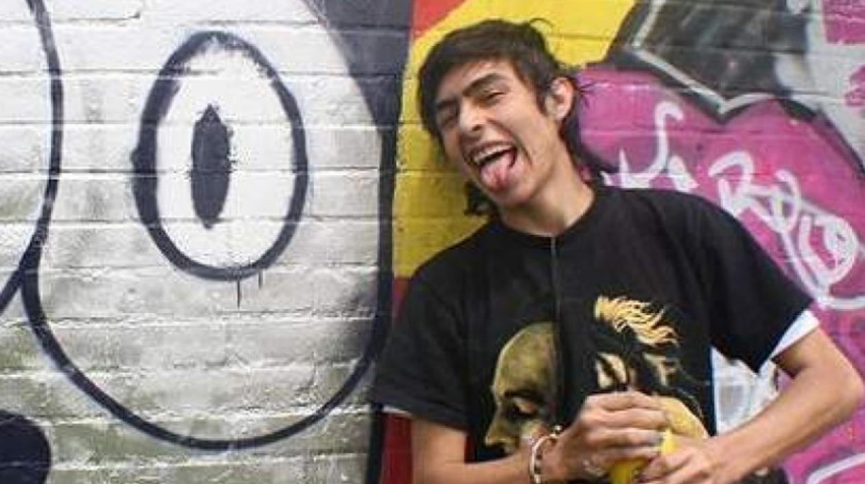 El joven grafitero Diego Felipe Becerra.