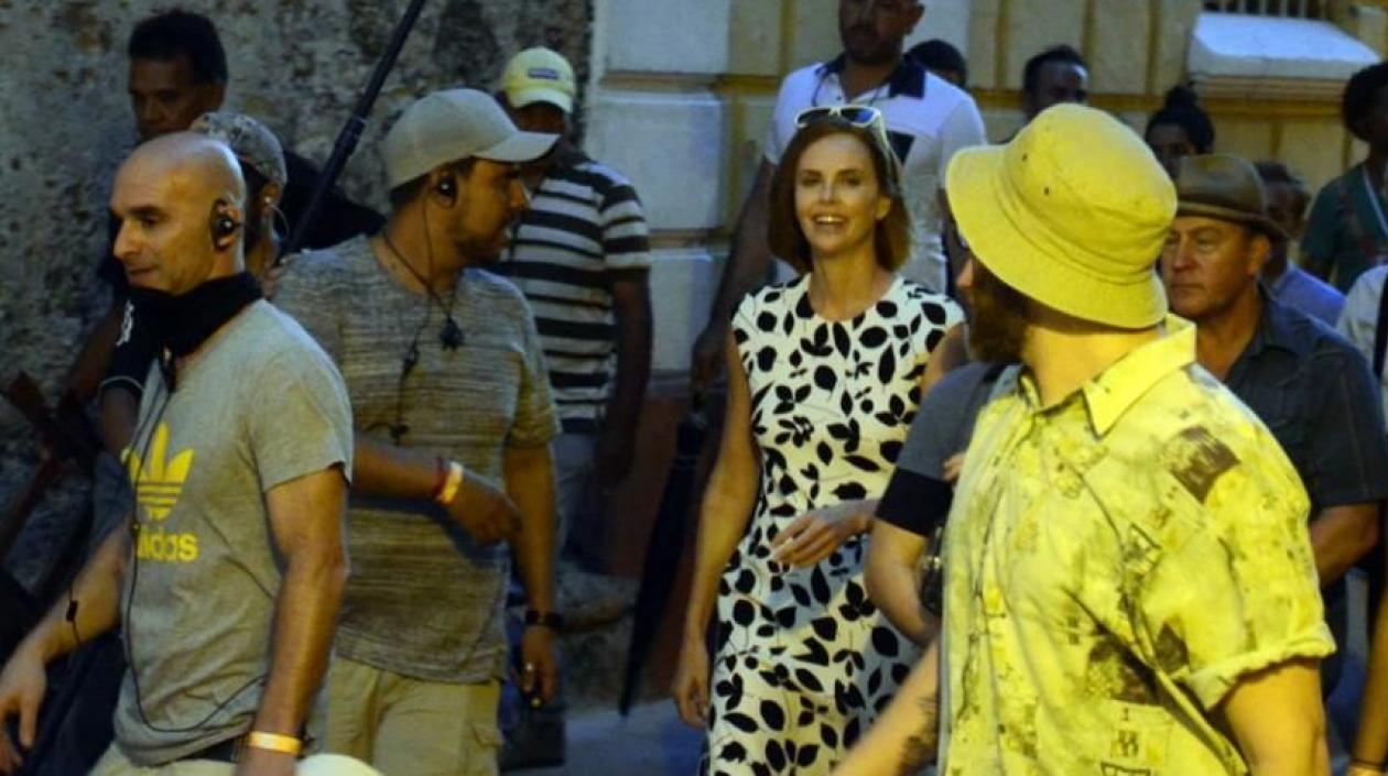 La actriz Charlize Teron en Cartagena.
