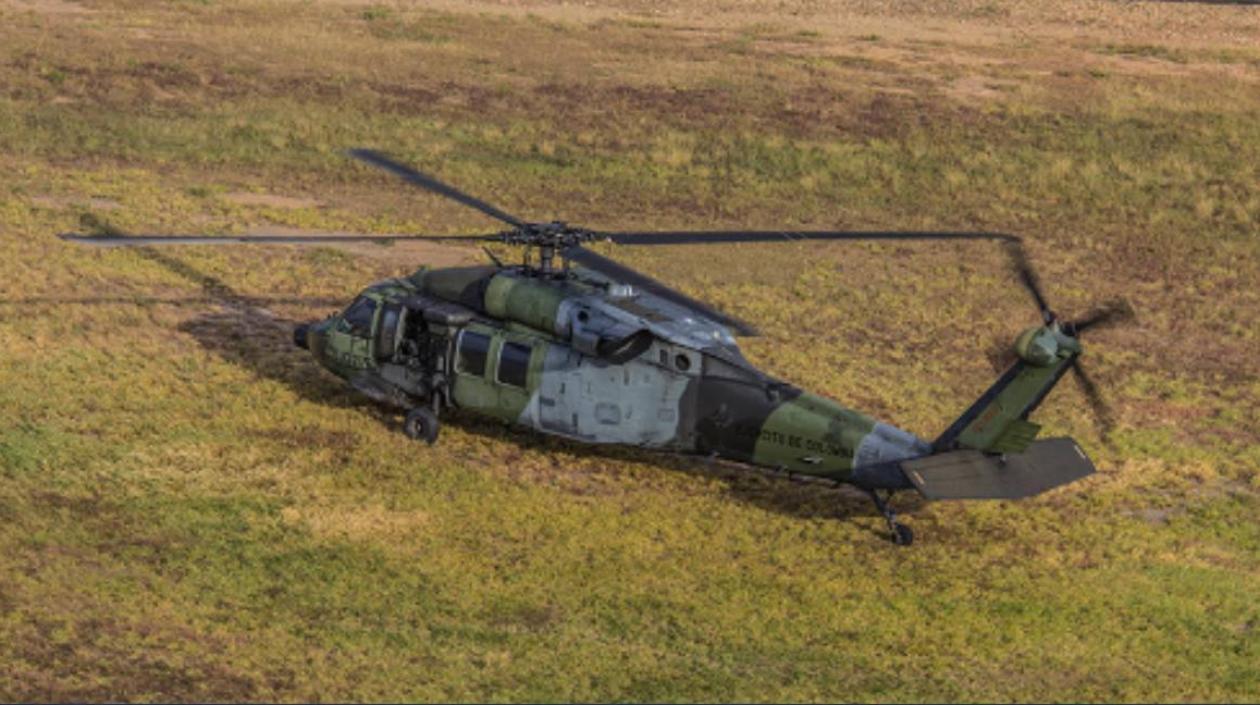 Imagen de archivo de un helicóptero Black Hawk del Ejército de Colombia.