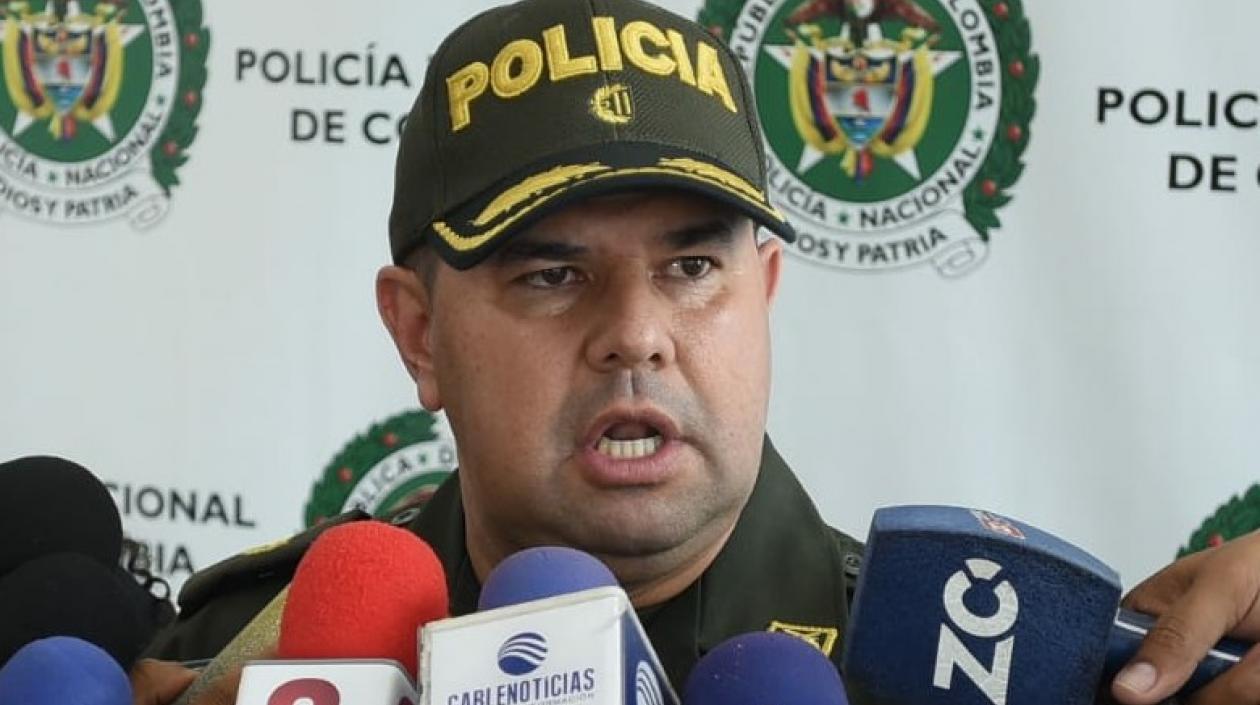 El Comandante Operativo de la Policía Metropolitana, coronel Yecid Peña.