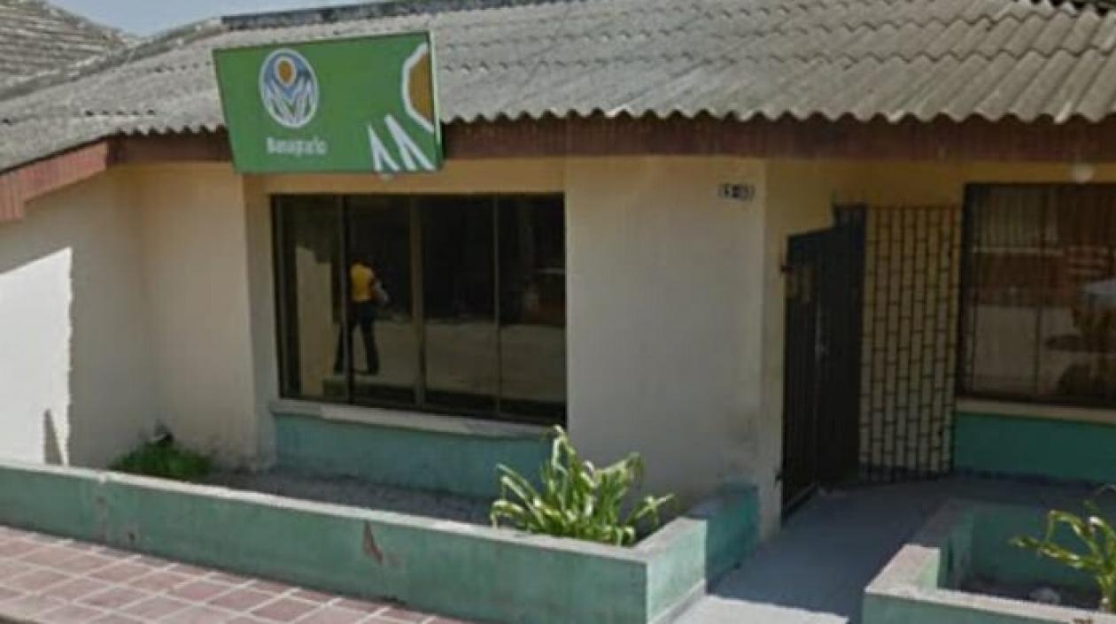 Sede del Banco Agrario en Candelaria, Atlántico.