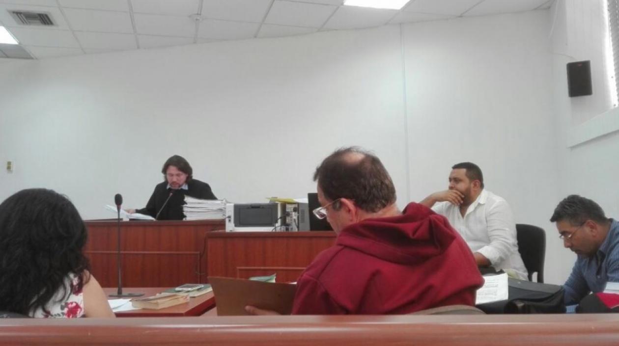 El Juez Rafael Uribe Henríquez, en una de las audiencias.