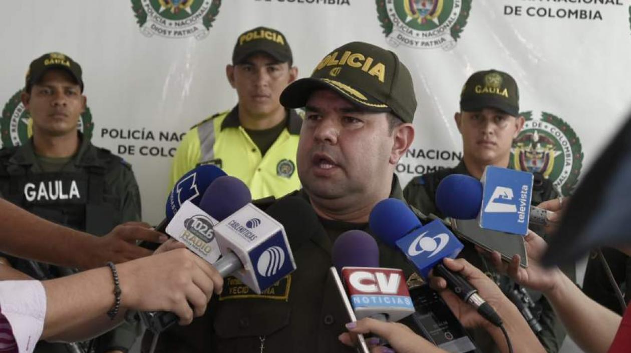 Coronel Yesid Peña, comandante operativo de la Policía Metropolitana.