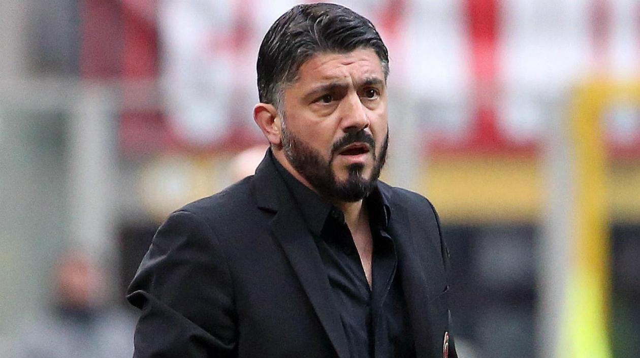 Gennaro Gatusso, técnico del AC Milán. 