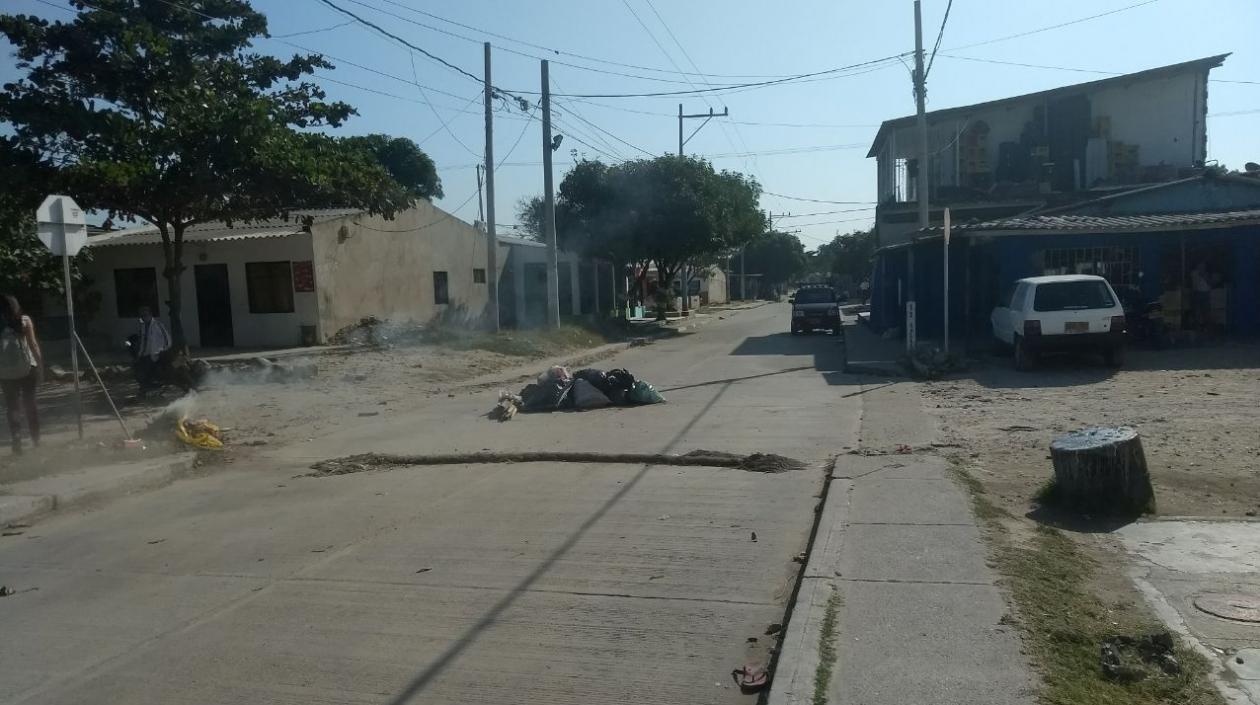 Calle 11 con carrera 23, en el barrio La Luz, en el suroriente de Barranquilla