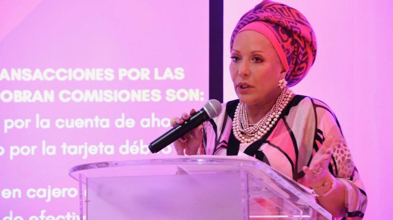 La candidata a la Presidencia de la República, Piedad Córdoba
