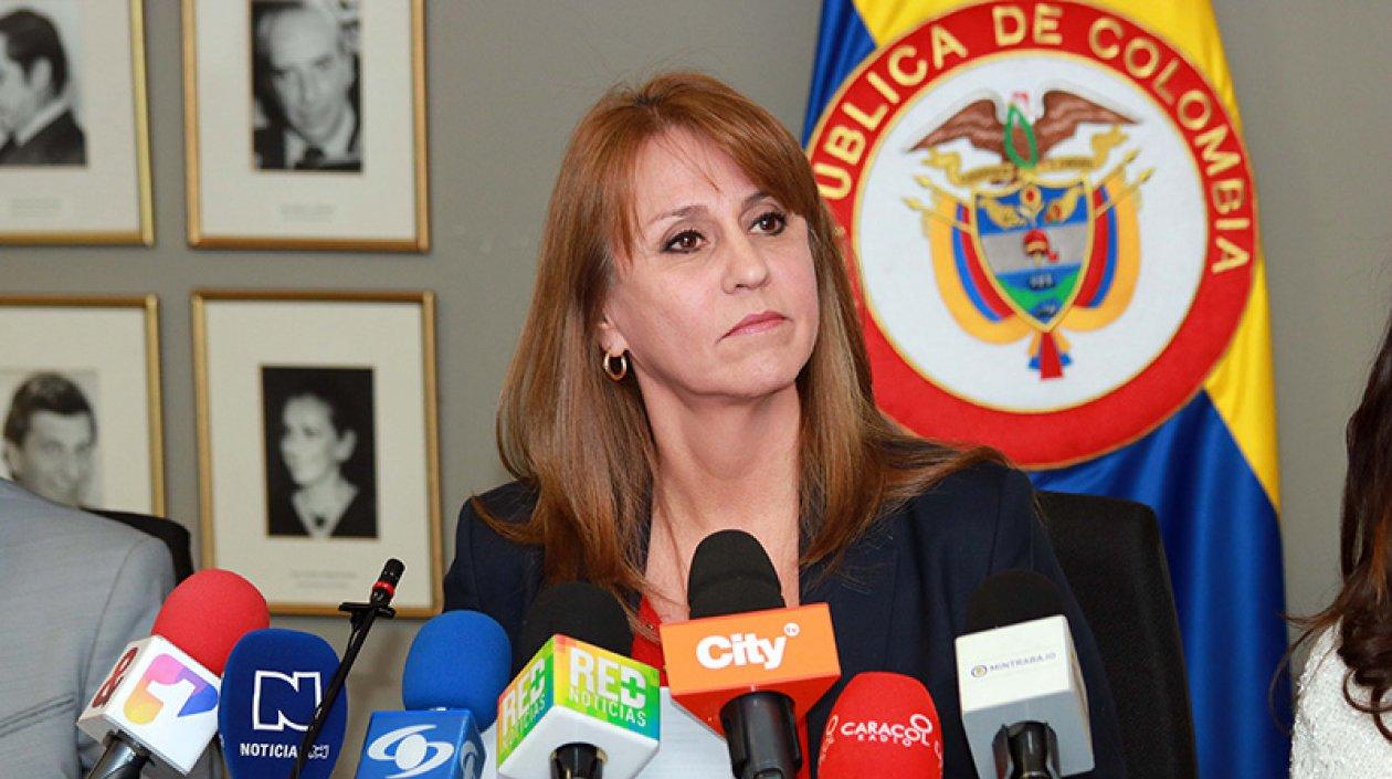La ministra de Trabajo, Griselda Janeth Restrepo Gallego.